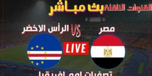 مشاهدة مباراة مصر والرأس الأخضر بث مباشر يلا شوت اليوم في تصفيات كأس أمم إفريقيا 2025 - نبض مصر