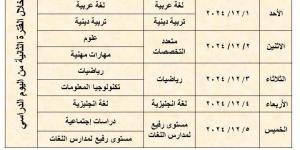 جداول امتحانات شهر نوفمبر 2024 لطلاب صفوف النقل بالقاهرة «صور» - نبض مصر