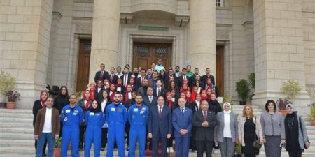 جامعة القاهرة تستقبل وزير الشباب الإماراتي ورواد الفضاء - نبض مصر