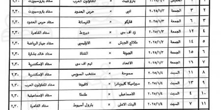 اتحاد الكرة يعلن مواعيد مباريات دور الـ 32 من كأس مصر| صورة - نبض مصر