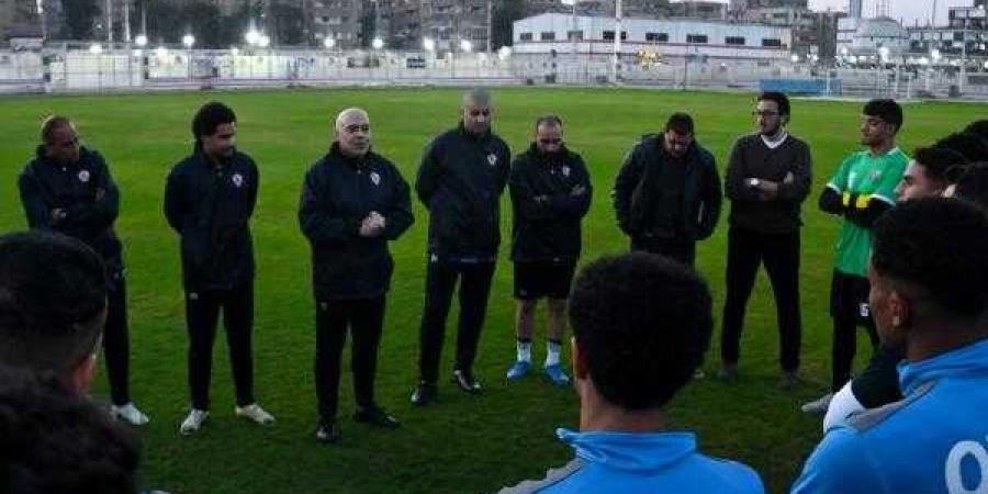 تفاصيل جلسة جروس مع لاعبي الزمالك قبل مران اليوم - نبض مصر