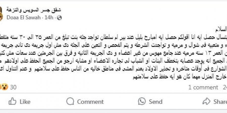 جرائم مفزعة تهز البساتين| فتاة «مطعونة» في صندوق قمامة وسقوط طفل «مخنوق» من عمارة (تفاصيل) - نبض مصر