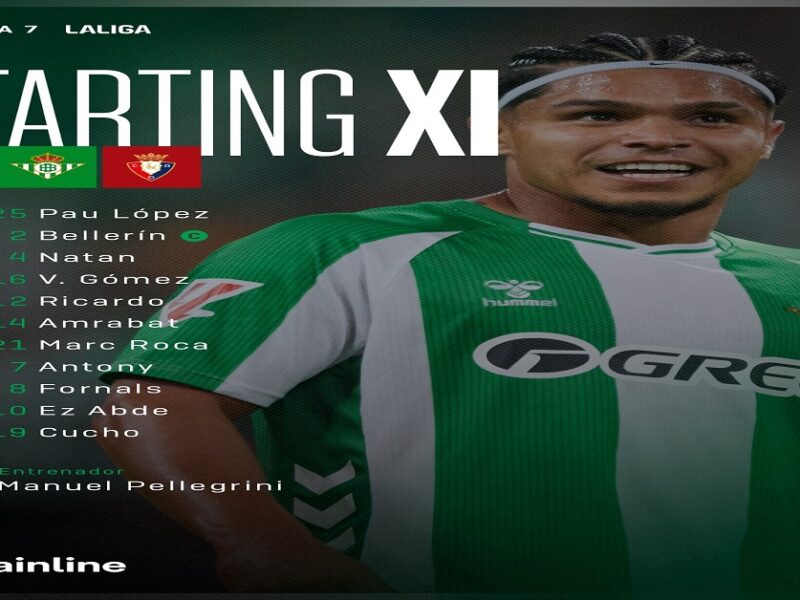 نتيجة الشوط الأول ريال بيتيس ضد أوساسونا| تفاصيل الأهداف مع موقف الفريقين من الترتيب حتى الآن