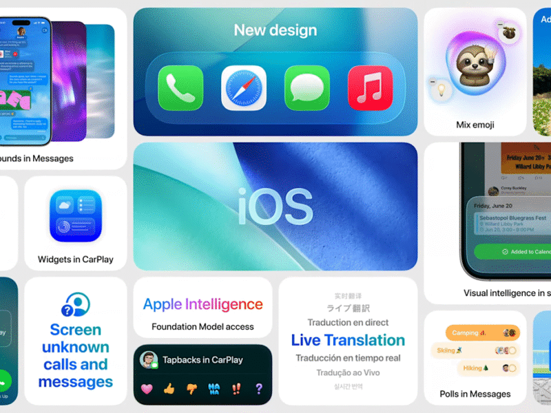 “استعـد لتجربة مميـزة” آبل تطلق تحديث آيفون iOS 26 بمميزات ذكاء اصطناعي جديدة.. تحسينات جديدة في انتظـارك
