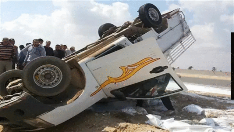 حادث مأساوي على الطريق الصحراوي الغربي في المنيا يودي بحياة سيدة