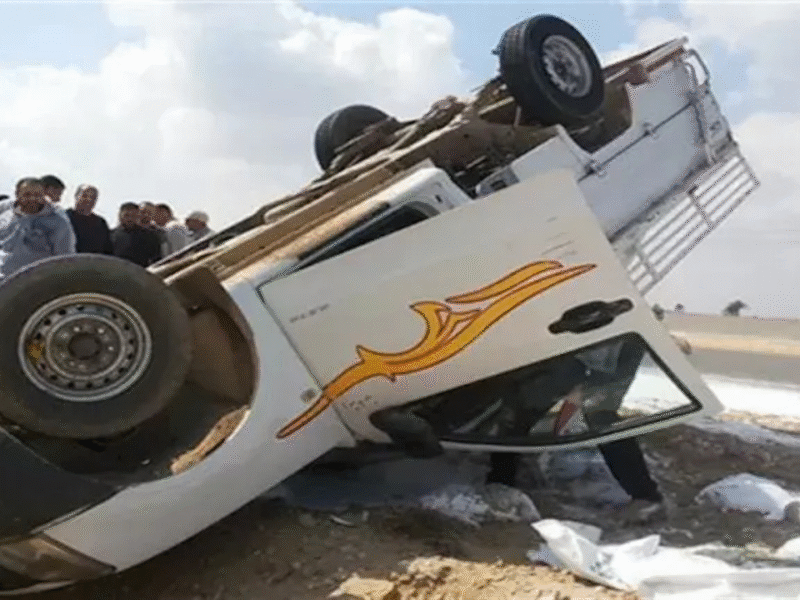 حادث مأساوي على الطريق الصحراوي الغربي في المنيا يودي بحياة سيدة