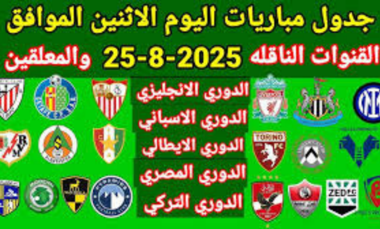 الأكثر إثارة في ديسمبر: جدول مباريات اليوم الإثنين 8-12-2025 كاملًا! كأس العرب والبريميرليغ في صدام قوي