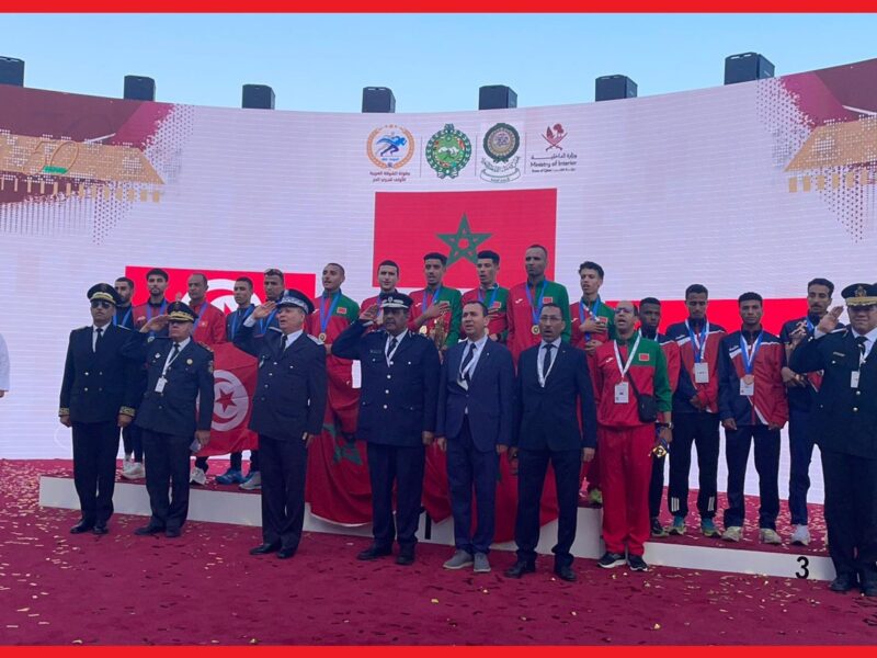 تتويج أبطال الأمن الوطني بلقب بطولة الشرطة العربية للعدو الحر