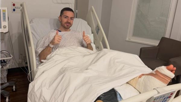 وداعاً للموسم، جريليش يخضع لعملية جراحية في القدم