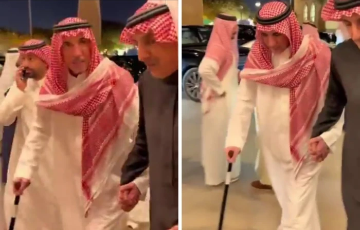 رحلة تعافي فايز المالكي: أحدث ظهور بالفيديو بعد العلاج من الأورام وهو يتكأ على عكاز