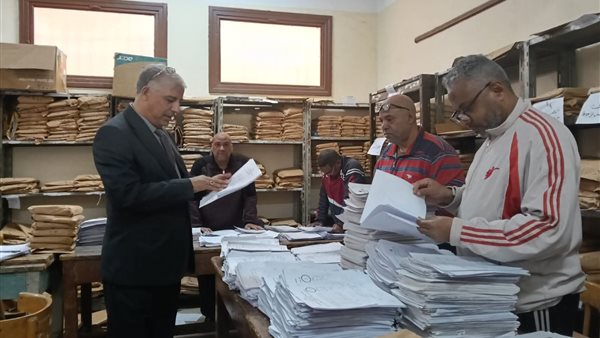 استمرار أعمال المراجعة والرصد في كنترول الشهادة الإعدادية