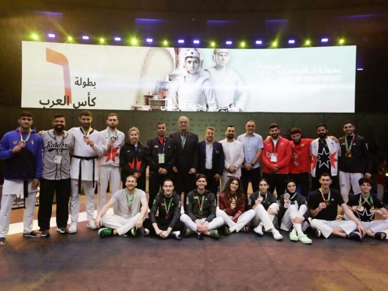 إنجاز رياضي مميز: منتخب التايكواندو يحقق 8 ميداليات في بطولة كأس العرب