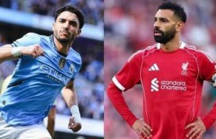 صراع الفراعنة يشعل قمة ليفربول ومانشستر سيتي بمشاركة محمد صلاح وعمر مرموش