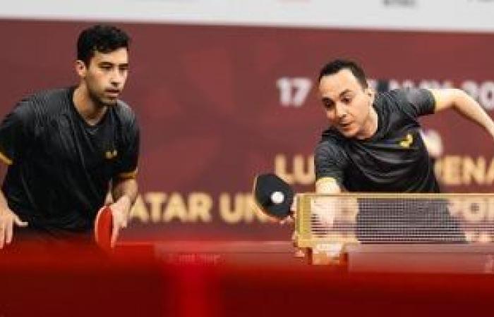 نجوم البيلي وعبد العزيز يتألقان بالمركز العاشر في التصنيف العالمي لزوجي تنس الطاولة