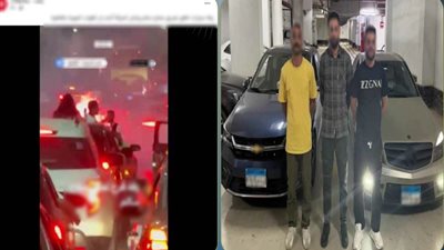 احتفالا بزفافه.. ضبط عريس وصديقيه أشعلوا الألعاب النارية وعطلوا المرور بصلاح سالم