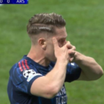 ارسنال يسجل الهدف الاول امام اتلتيكو مدريد