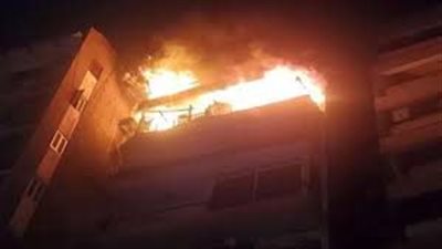 اصابة ٧ اشخاص فى حريق شقة سكنية بالغربية