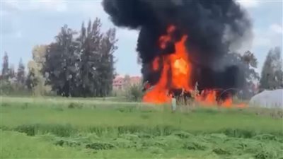 السيطرة على حريق داخل جرن قمح بأبو مناع بحري في دشنا بقنا