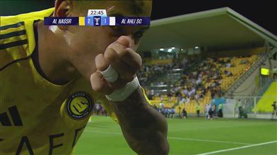 النصر ضد الأهلي.. أنجيلو بورجيس يسجل الهدف الثاني للنصر أمام الأهلي في دوري أبطال آسيا