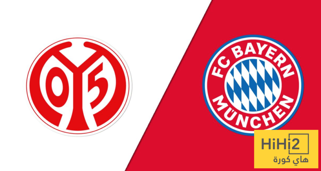 تاريخ مواجهات بايرن ميونخ وماينز في الدوري الألماني