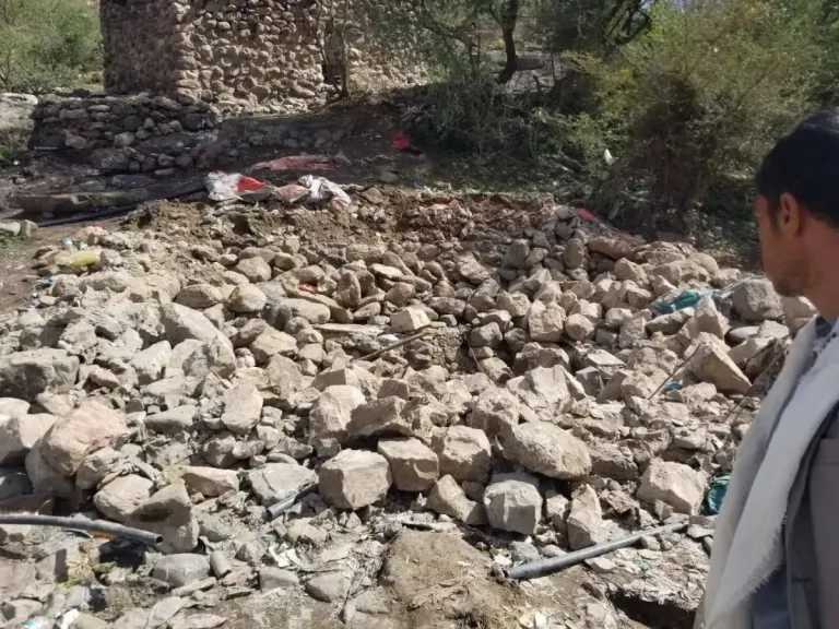 تدمير وردم أجزاء من ‘‘حمام جارف’’الطبيعي في محافظة صنعاء