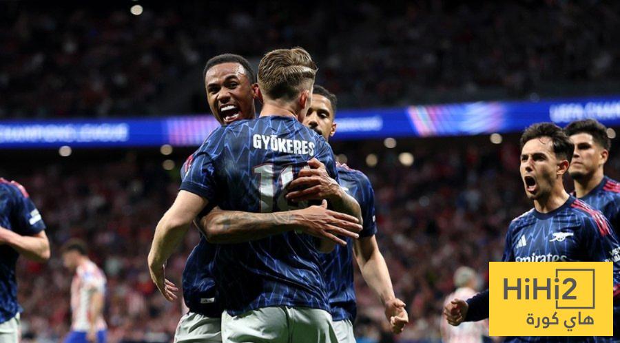 تقييم لاعبي ارسنال ضد اتلتيكو مدريد في دوري الابطال