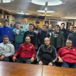 زيارة أحمد راشد لمعسكر منتخب المصارعة قبل بطولة إفريقيا