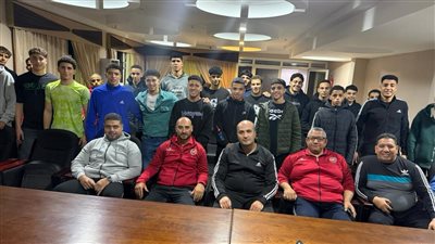 زيارة أحمد راشد لمعسكر منتخب المصارعة قبل بطولة إفريقيا