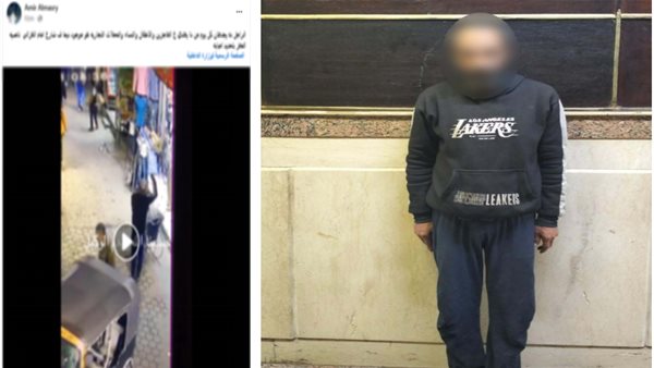 سقوط مضطرب نفسيًا تعدّى على المواطنين بإمبابة