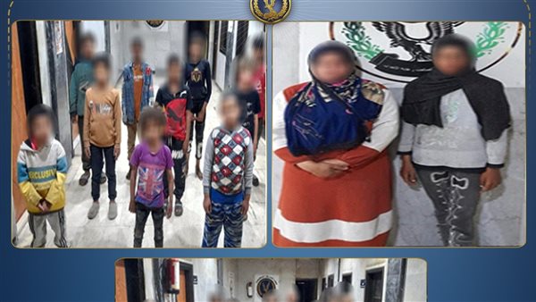 ضبط 9 رجال وسيدة لقيامهم باستغلال الأطفال الأحداث فى أعمال التسول