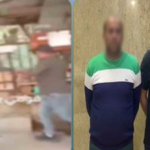 ضبط بائعين سكبا المياه على الرصيف لمنع جلوس المواطنين