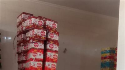 ضبط كيان غير مرخص لتصنيع الشيكولاته من بقايا البسكويت وزيت مجهول المصدر بالمنوفية