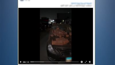 طوب يسقط من سيارة نقل.. الداخلية تكشف ملابسات واقعة تلف سيارة بالمقطم