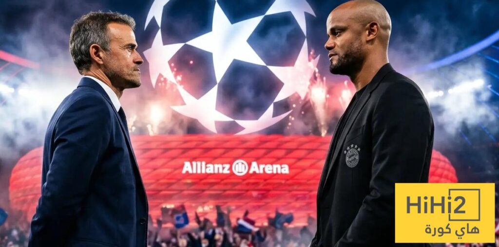 كومباني يشيد بعمل انريكي مع باريس سان جيرمان