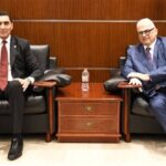 لقاء وزير الشباب والرياضة ورئيس الاتحاد الدولي للمصارعة خلال بطولة أفريقيا