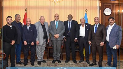 محافظ الإسكندرية يستقبل عادل فهيم لإعلان عن بطولة إفريقيا للياقة البدنية