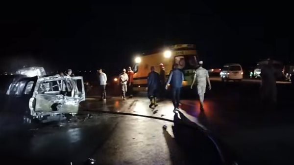 مصرع شخصين في حادث علي طريق وصلة أبو سطان بالإسماعيلية