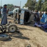 مصرع وإصابة 14 شخصا في حادث تصادم على طريق بني رافع بأسيوط|صور