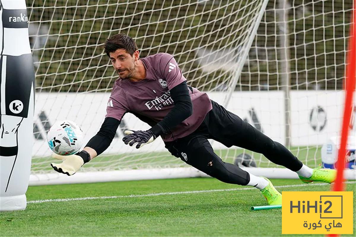 موقف كورتوا من المشاركة مع ريال مدريد أمام إسبانيول