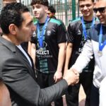 وزير الشباب والرياضة ومحافظ الدقهلية يقومان بجولة تفقدية بنادي جزيرة الورد