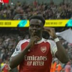 arsenal vs fulham.. بوكايو ساكا يسجل الهدف الثاني لـ آرسنال في مرمى فولهام بالدوري الإنجليزي الممتاز