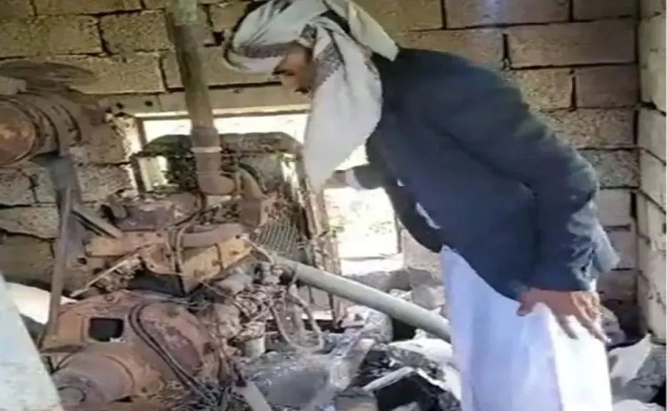 إحراق مضخة مياه تخدم المساجد في إب