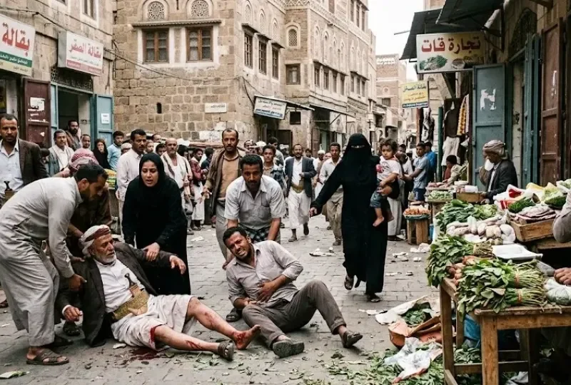 إطلاق نار عشوائي بـ”إب” يُصيب مواطنين اثنين.. وبائع قات يثير الرعب- نبض مصر