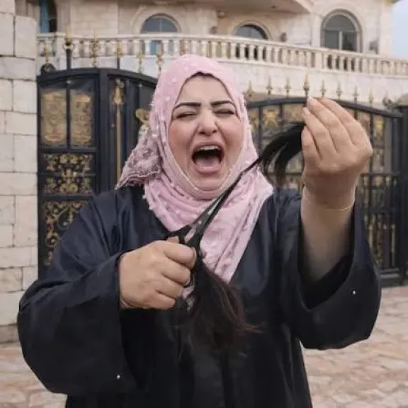ابنة صدام حسين تستنجد بقبائل الجوف وتقص ضفيرتها طلبا للنصرة من ظلم الحوثيين