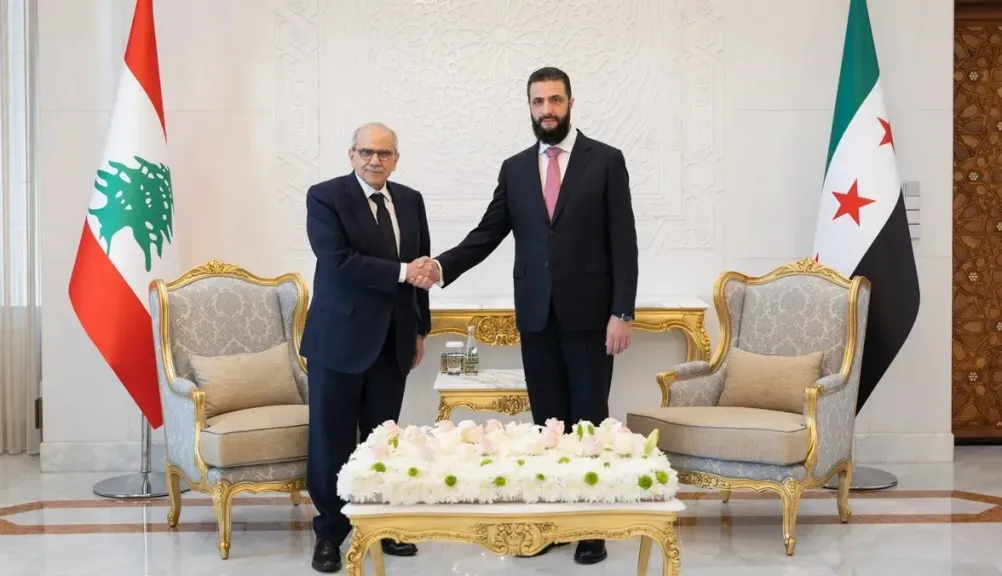 الشرع يستقبل سلام في دمشق