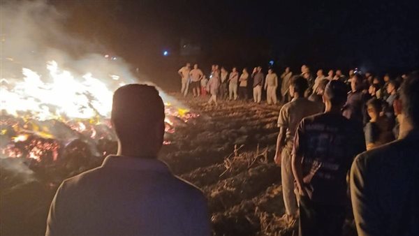 السيطرة على حريق التهم 4 افدنة قمح بعزبة الاكرت في الفيوم