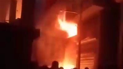 جهود مكثفة لإخماد حريق مخزن دهانات بشربين وإسعاف مصابة باختناق- نبض مصر