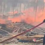 حريق يلتهم لوكيشن تصوير مسلسل بيت بابا 2 في مدينة الإنتاج الإعلامي.. صور
