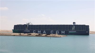قناة السويس تبرهن على ريادتها باستقبال أحدث وأكبر سفن الحاويات الصديقة للبيئة «CMA CGM GRAND PALAIS»