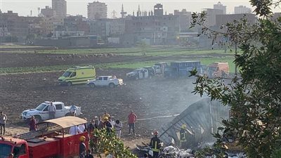 ماس كهربائى يتسبب فى حريق مصنع قطن بالغربية- نبض مصر
